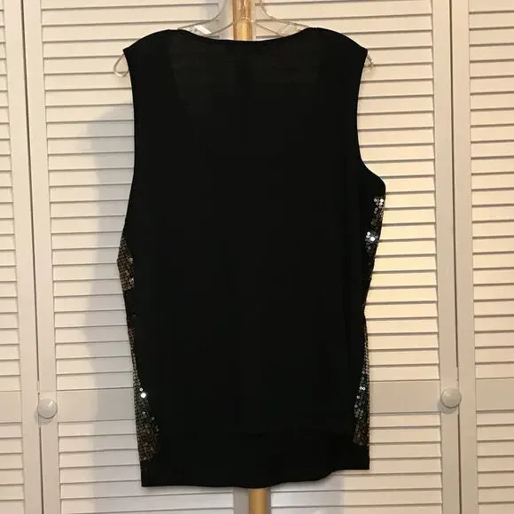 NWT CATO Sequin Scoop Neck Sleeveless Blouse 18/20W - Picture 2 of 6